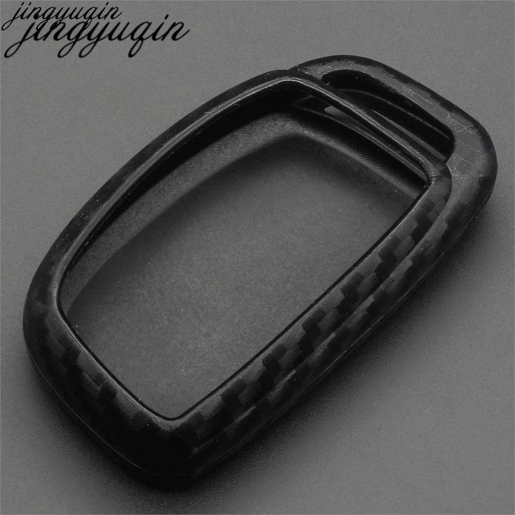 3 кнопки углеродного силиконовый чехол для ключей от машины защиты Mazda 2 5 6 8 Atenza CX5