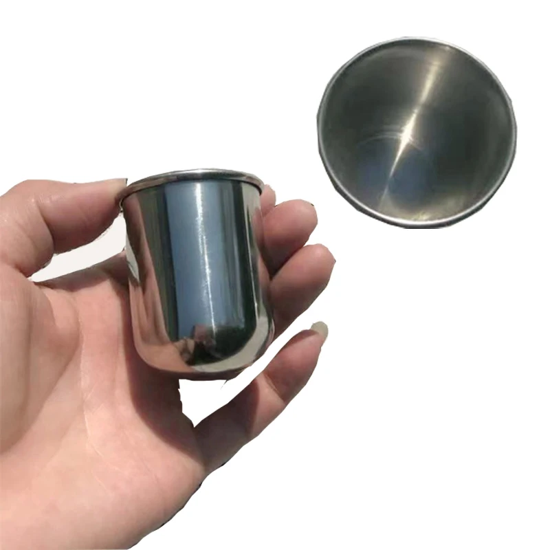 

Stainless Steel Wine Glass Tumbler Shot Glass Portable Travel Water Cup Coffee Cup