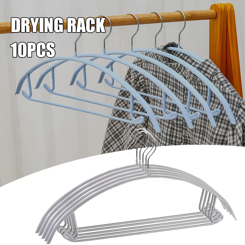 

10 Pack Non-Slip Suit Hanger Dimple & Crease Free Semicircle Traceless Clothes Hanger for Pants Shawls Coat Jacket PAK5