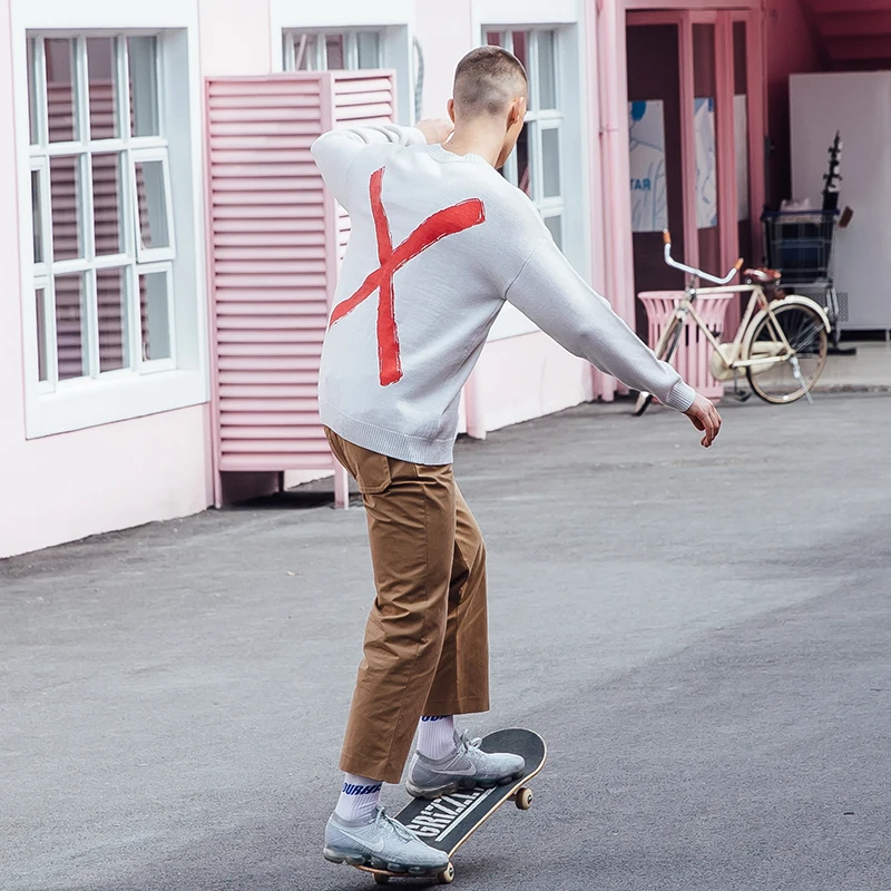 Мужской свитер VIISHOW модная брендовая одежда мужские свитера джемпер с принтом