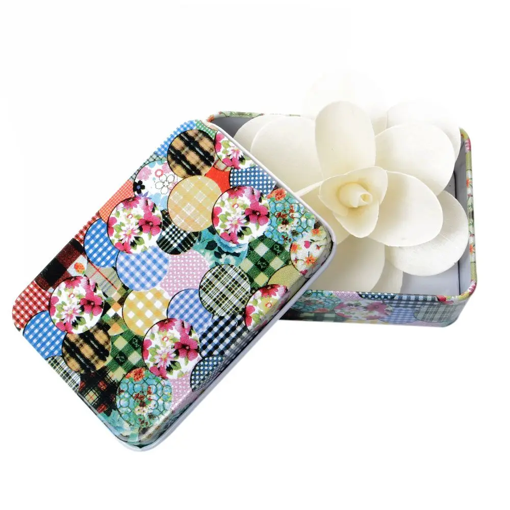 1 шт. милый мини органайзер из олова и металла с мультяшным рисунком коробка для