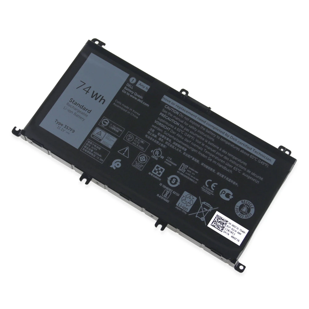 Оригинальная батарея 11 1 В 74 Вт/ч 357F 9 для Dell Inspiron 15- 7000 7559 7557 7566 7567 INS15PD-1548B |