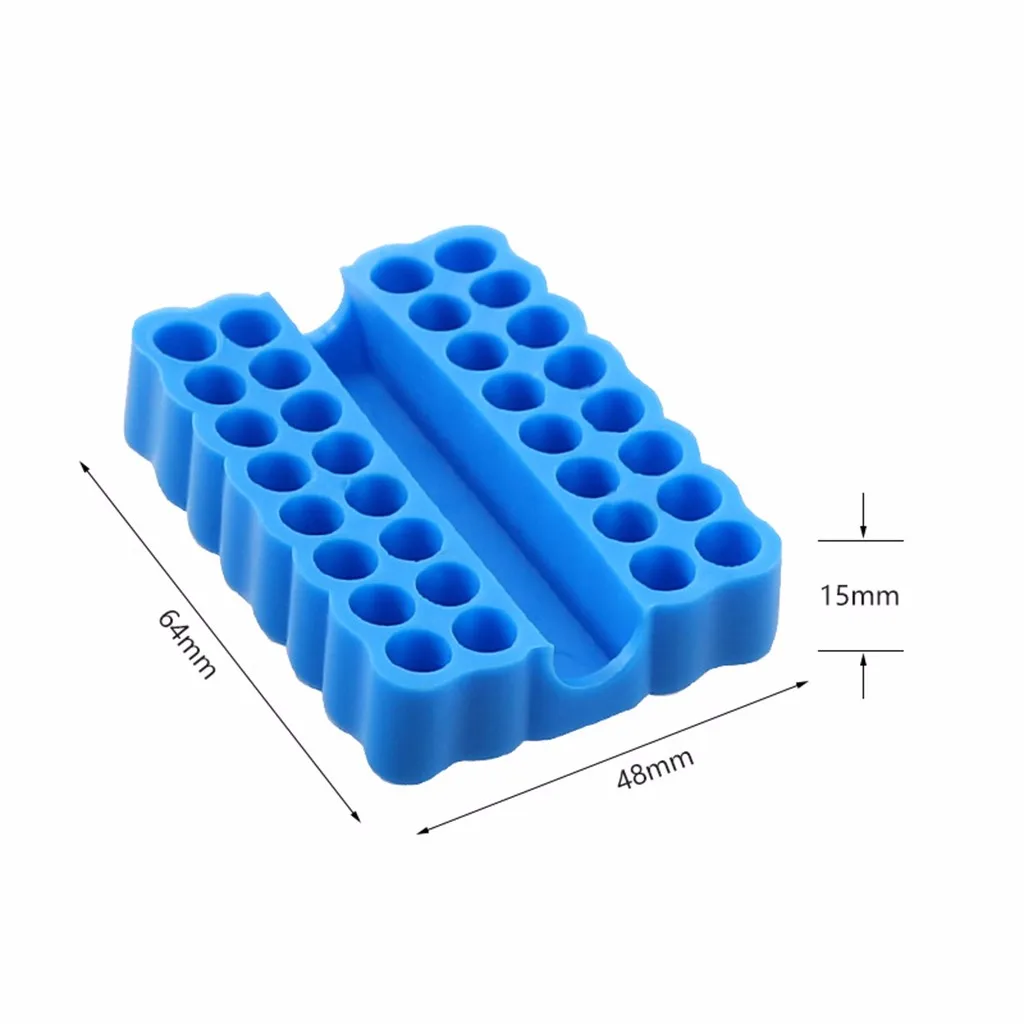 

Bit Holder 32 Holes 1/4 Hex Shank Screwdriver Screwdriver Storage Parts Hex Shank Bit Holder Tool Accessories Home Supplies