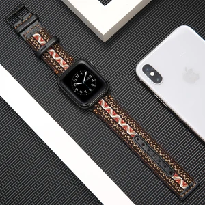 Ремешок из натуральной кожи для apple watch band 42 мм 38 мм 44 мм 40 мм 41 мм 45 мм iwatch 765SE432