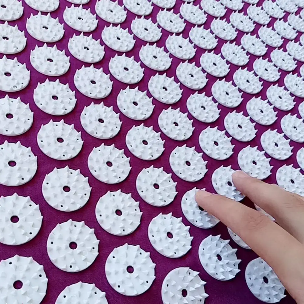 Массажный коврик для акупрессуры йоги с шипами лотоса облегчения боли в спине и