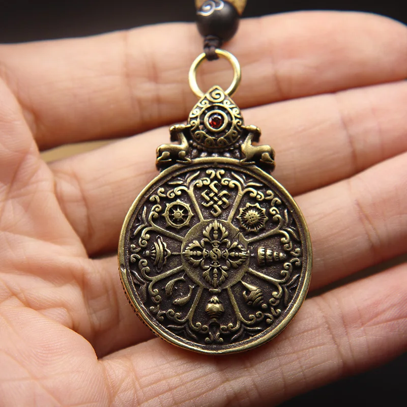 Брелок для ключей медный вращающийся в ретро-стиле