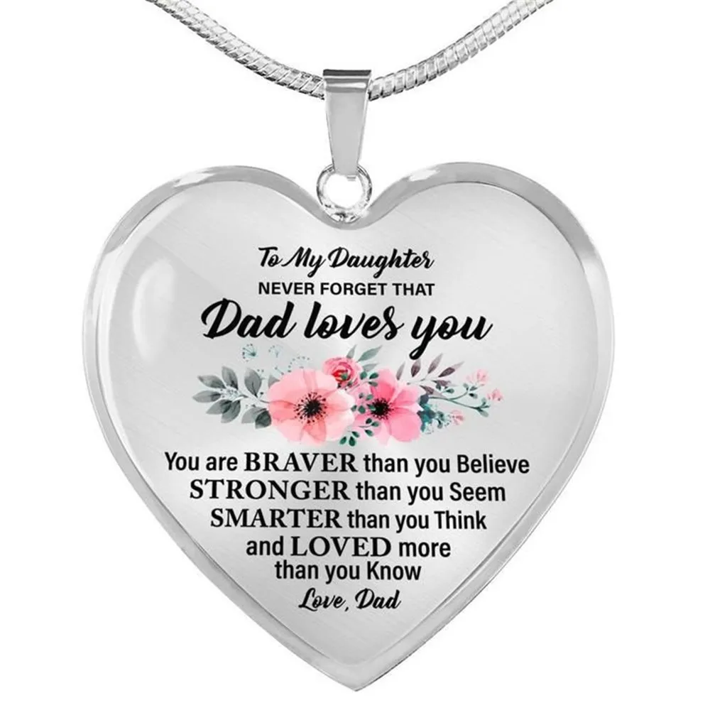 Мама папа дагухтер металлическая цепочка ожерелье из эпоксидной смолы любовь