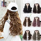 Парик DIANQI из синтетических волос, белый, длинный волнистый, 22 дюйма