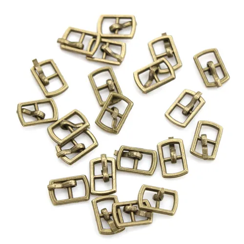 

10pcs Mini Doll Buttons ultra-small Tri-glide Buckle Doll Belt Buckle Doll Shoes Buckle For Blyth Doll Clothing Buckles