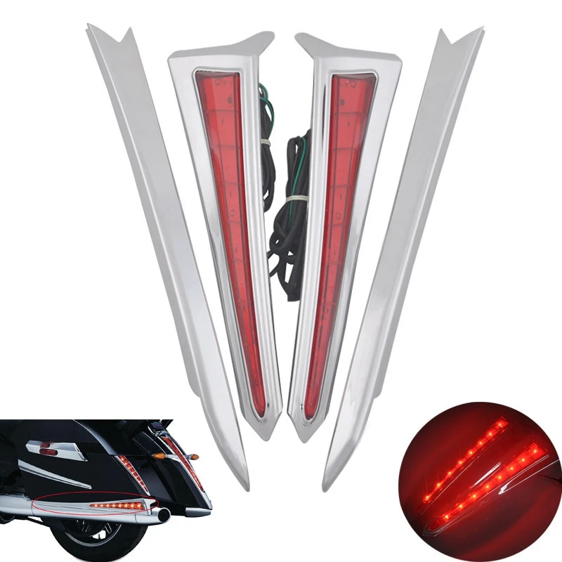 

Motorcycle Rear Saddlebag Side LED Brake Lights for Victory Country Cross Magnu 2010-2016