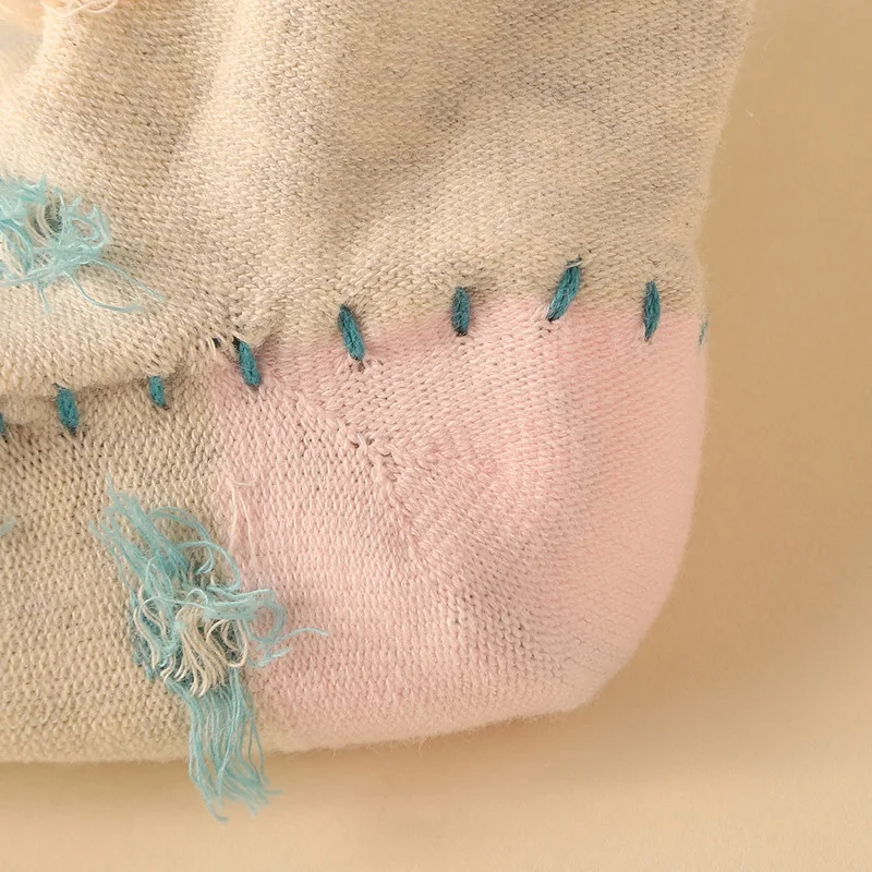 Зимние Детские милые напольные носки с резиновой мягкой нескользящей подошвой