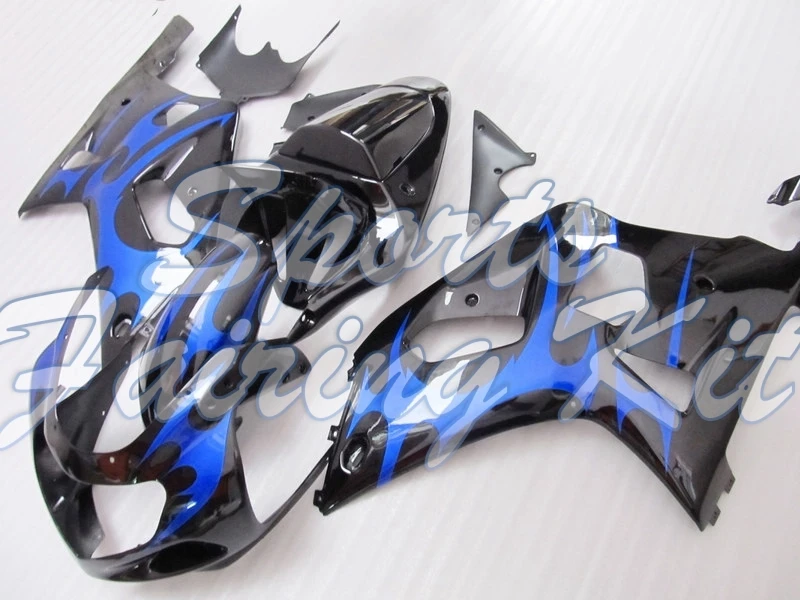 Обтекатель Наборы для GSXR600 GSXR750 GSXR1000 2000 2003 K1 2 цвет: черный синий GSX R 600 750 1000 2002 Кузов
