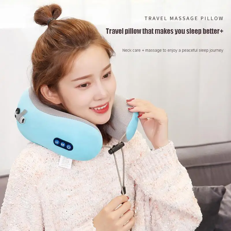 Massage U-shaped Pillow Multifunctional Shoulder Cervical Spine Neck Shoulder And Neck Massager Neck Electric Massager Car