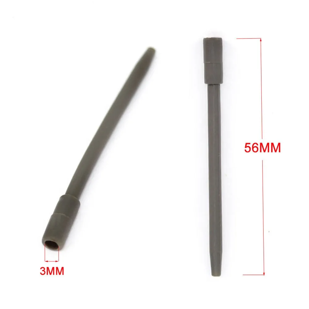 

25pcs/Pack Carp Fishing Rig 56mm Anti Tangle Hook Link Sleeve Silicone Quick Change Swivel Line Aligner Pesca Clip Kit