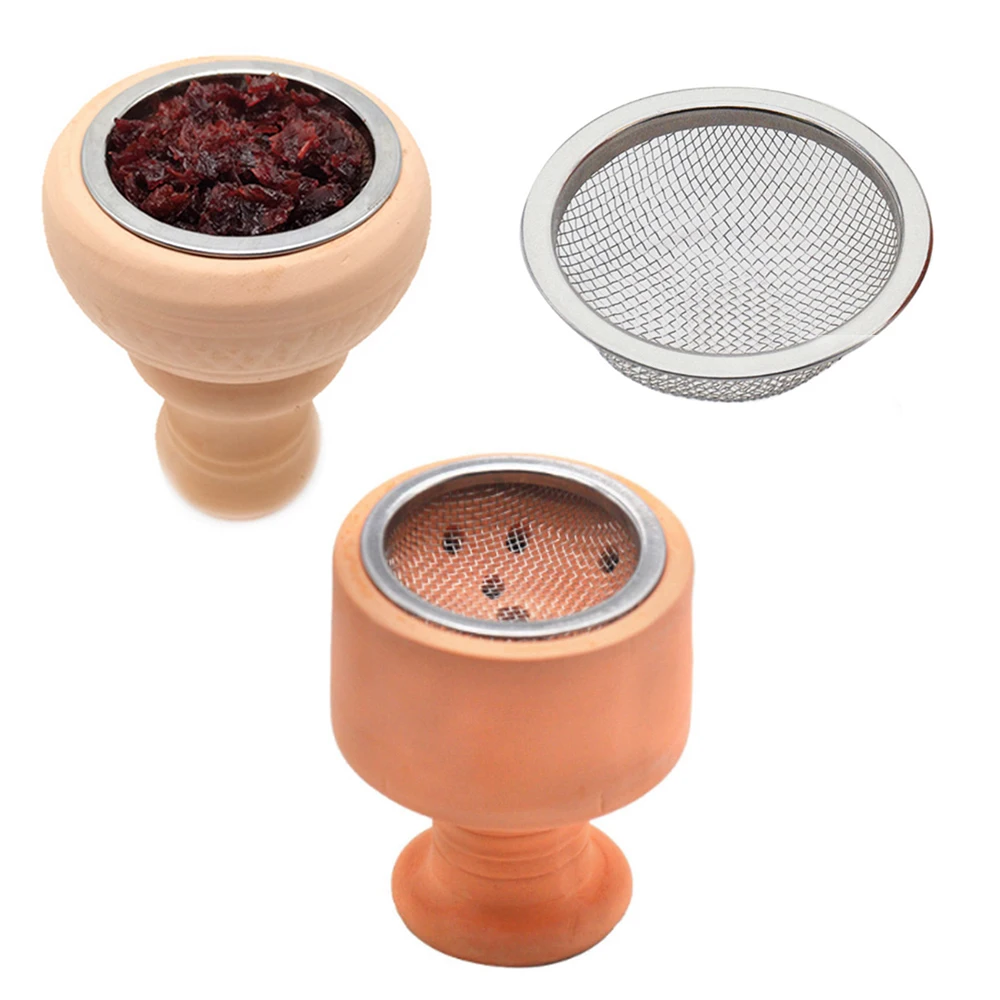 

100Pcs Stainless Steel Hookah Filter Screen Shisha Bowl Chicha Sheesha Narguile Nargile Tobacco Smoking Cigarette Accessories