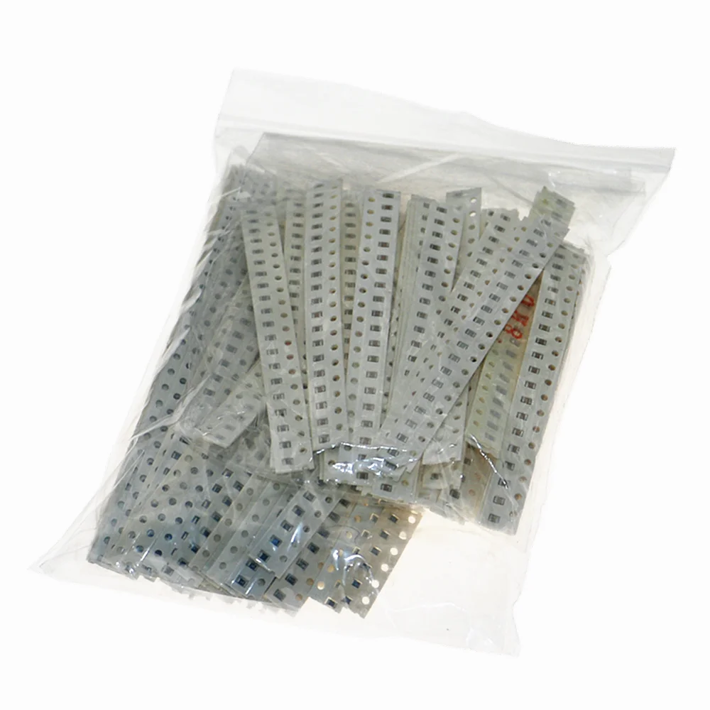 Комплект конденсаторов SMD 2300 (0 Ом-10 МОм) 50 значений + (0805 пФ-1 мкФ) 40 шт. | Электронные