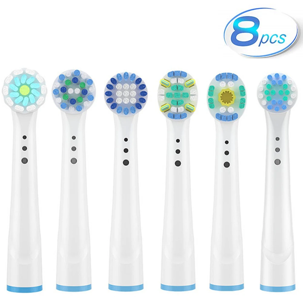 8pcs Brush Head nozzles for Oral B Replacement Toothbrush Head Sensitive Clean Sensi Ultrathin Gum Care Brush Head for oralb