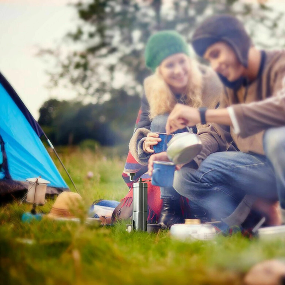 Ручная кофемолка из нержавеющей стали регулируемая мельница для орехов с