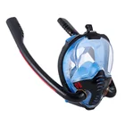 Маска для дайвинга для мужчин и женщин, мужские очки для купания, маска для подводного плавания с двойным дыханием и тушью для ресниц, силиконовая полностью сухая маска для подводного плавания, новинка 2021