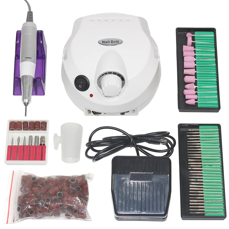 Электрический сверлильный станок для ногтей Маникюрный дрель 30000 об/мин