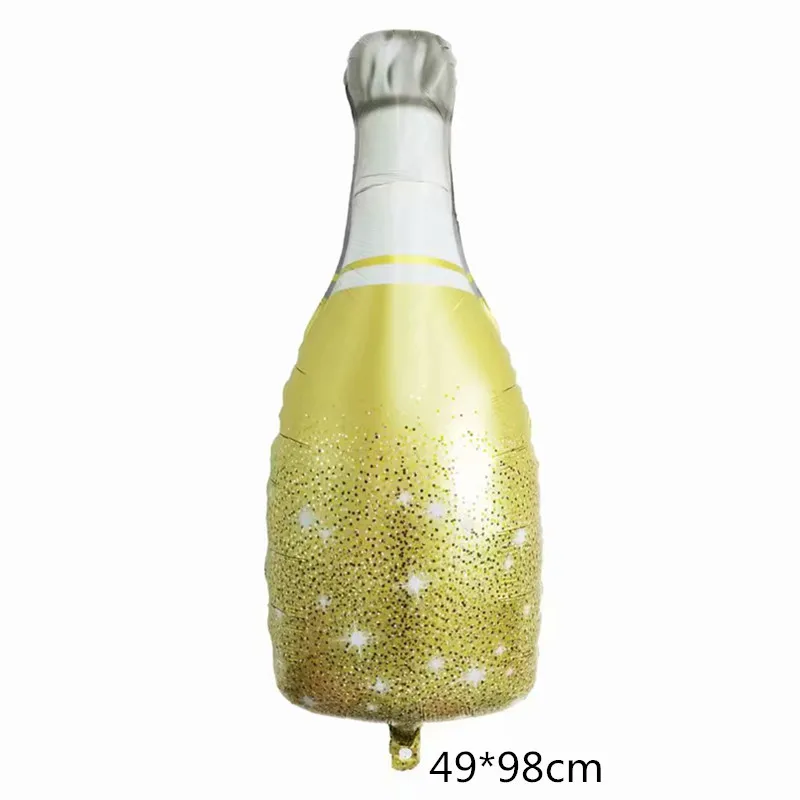 1pc Большая пивная чашка воздушные шары Золотая бутылка для виски вина фольгированные шары большой надувной мяч курицы Ночная Вечеринка «будущая Невеста» украшения для взрослых - Цвет: 1pc