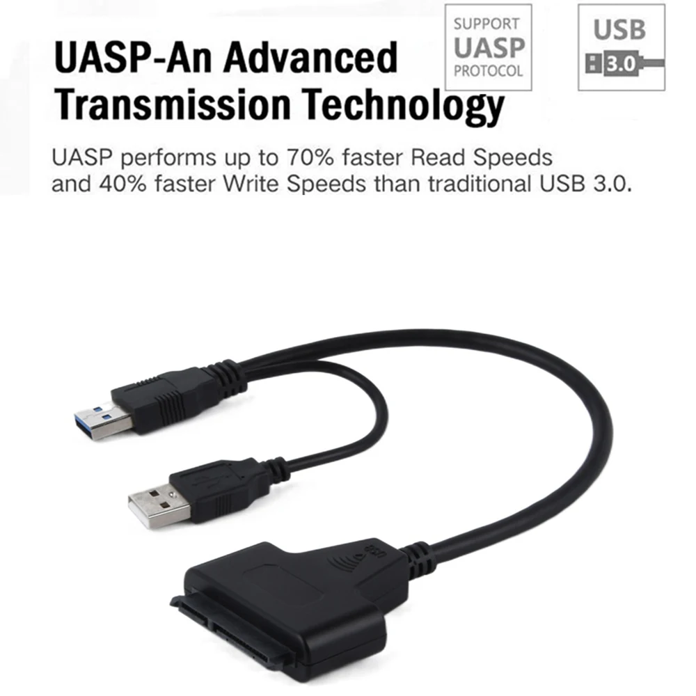 Адаптер SATA-USB 3 0 адаптер Usb SATA для 2 5 дюйма внешний SSD/HDD компьютера ноутбука HDD к USB