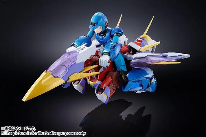 Экшн фигурка Bandai Superalloy MEGAMAN X Rockman GIGA ARMOR с самолетом из ПВХ детские куклы