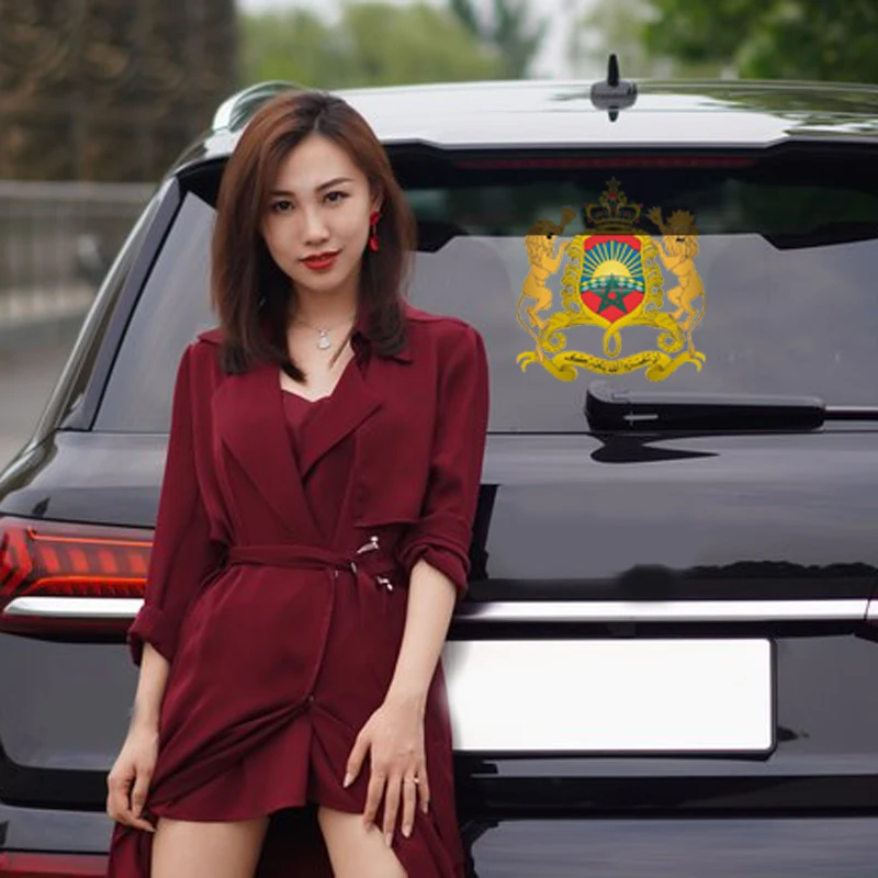 Модная наклейка на автомобиль марокканский герб оружия Авто Стайлинг Виниловая