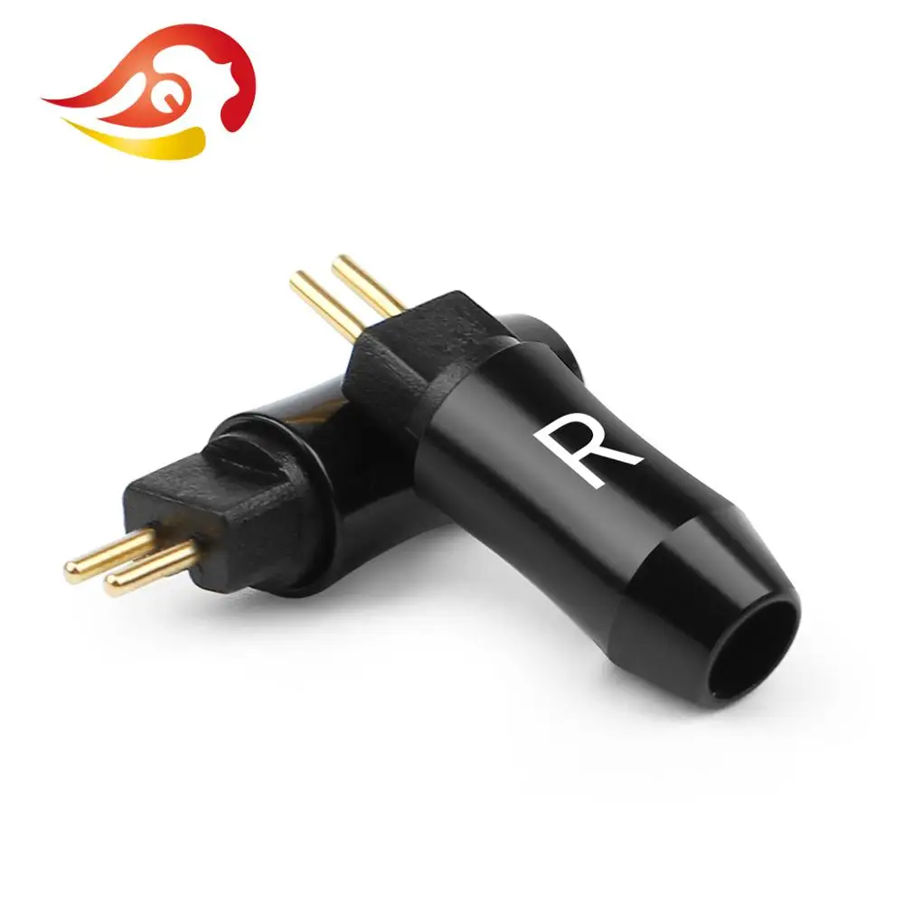 QYFANG 1 пара 2 PIN 0 78 мм разъем для аудиоразъема Позолоченные штыри наушников Hi-Fi