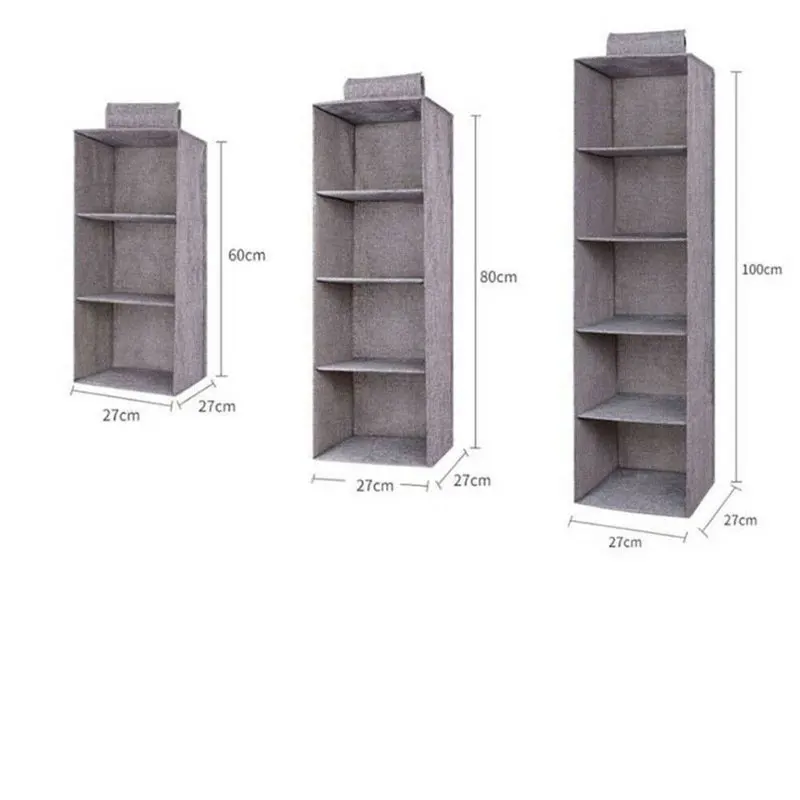 

3/4/5 Layers Closet Organizer Wardrobe Cotton Clothes Hangers Holder Floding Cabinet Organizer Hanging Clothes Storage Hangers