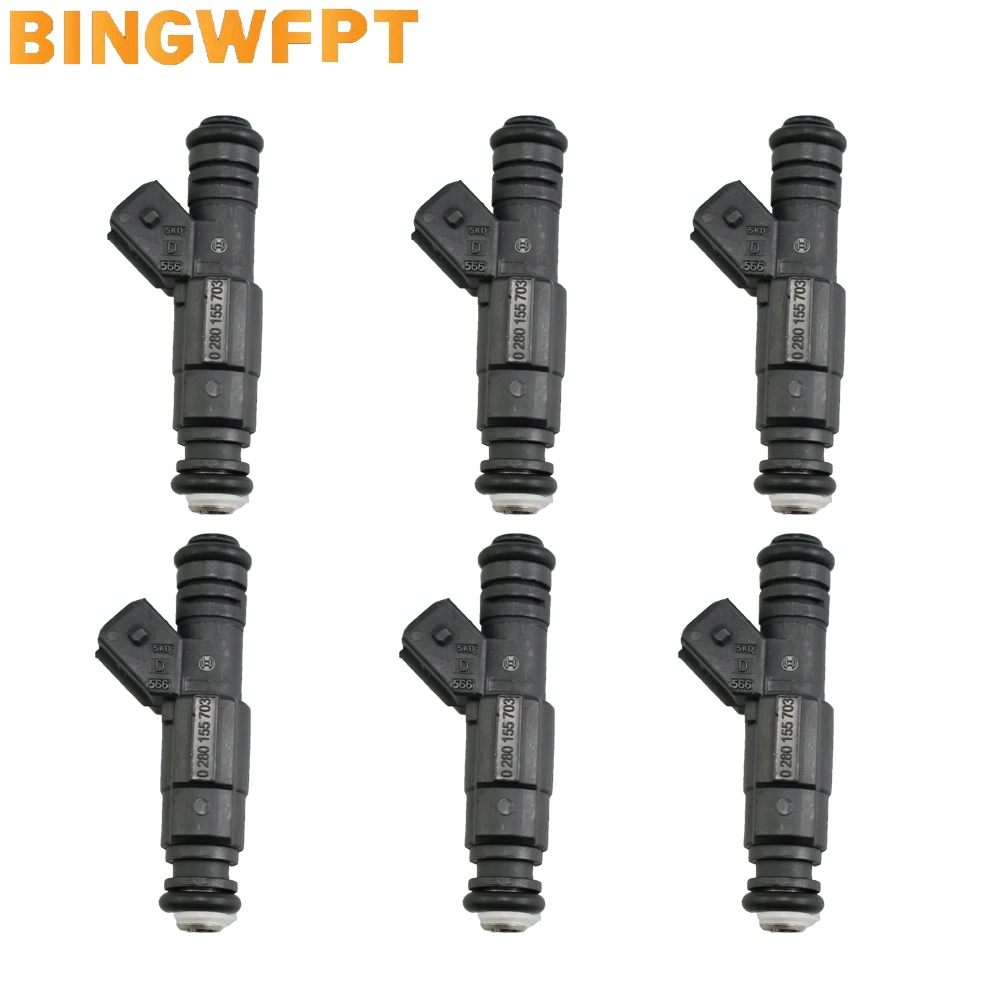

6PCS / LOT High quality Fuel Injector 4 Holes for Jeep Wagoneer Grand Cherokee for-BMW 325I M3 0280155703 0280155710 0280155700