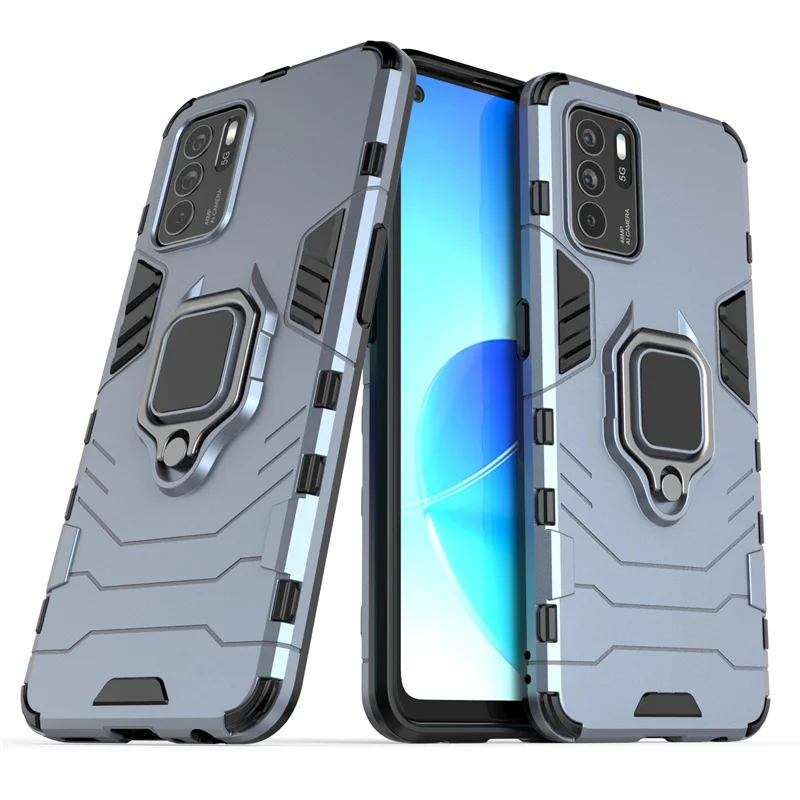 holer case for oppo reno 6z cover for oppo reno 6z capas armor kickstander shockproof magnetic holder case for reno 6 6z fundas free global shipping