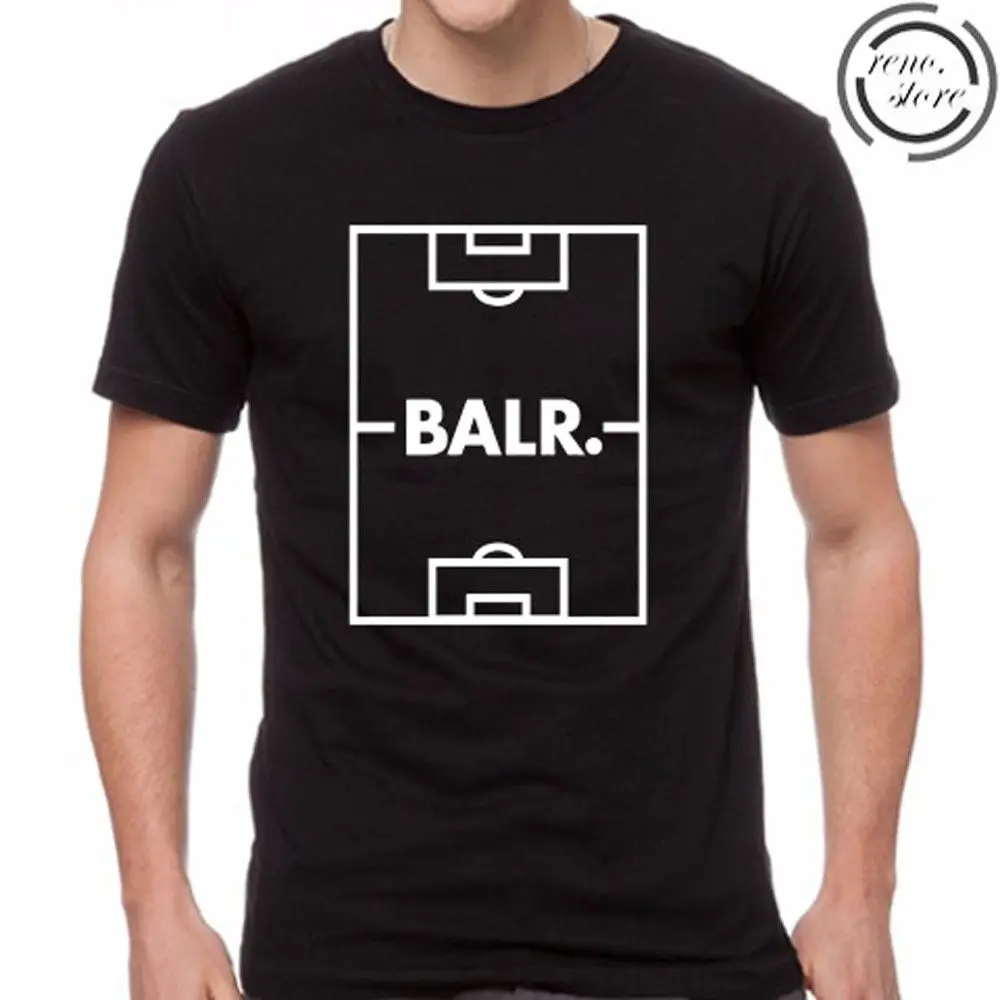 BALR Футбол вентилятор логотип мужская Черная Футболка размер S M L XL 2XL 3XL| |