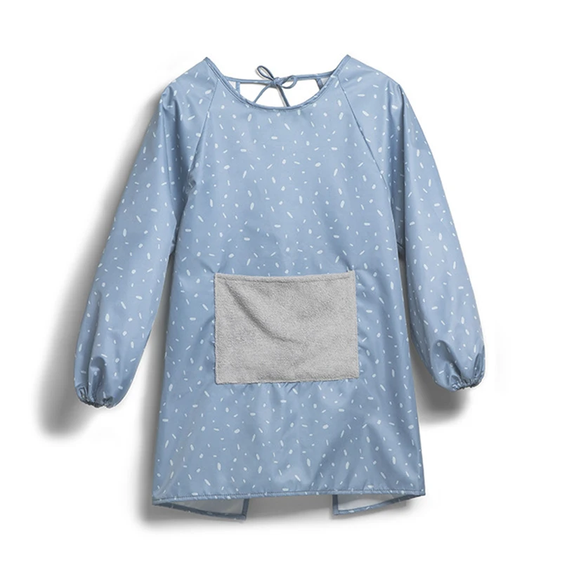 

Women Lady Kitchen Apron Cooking Baking Dress Restaurant Family Clean Long Sleeve Apron Kitchen Pocket Cooking Apron for Woman
