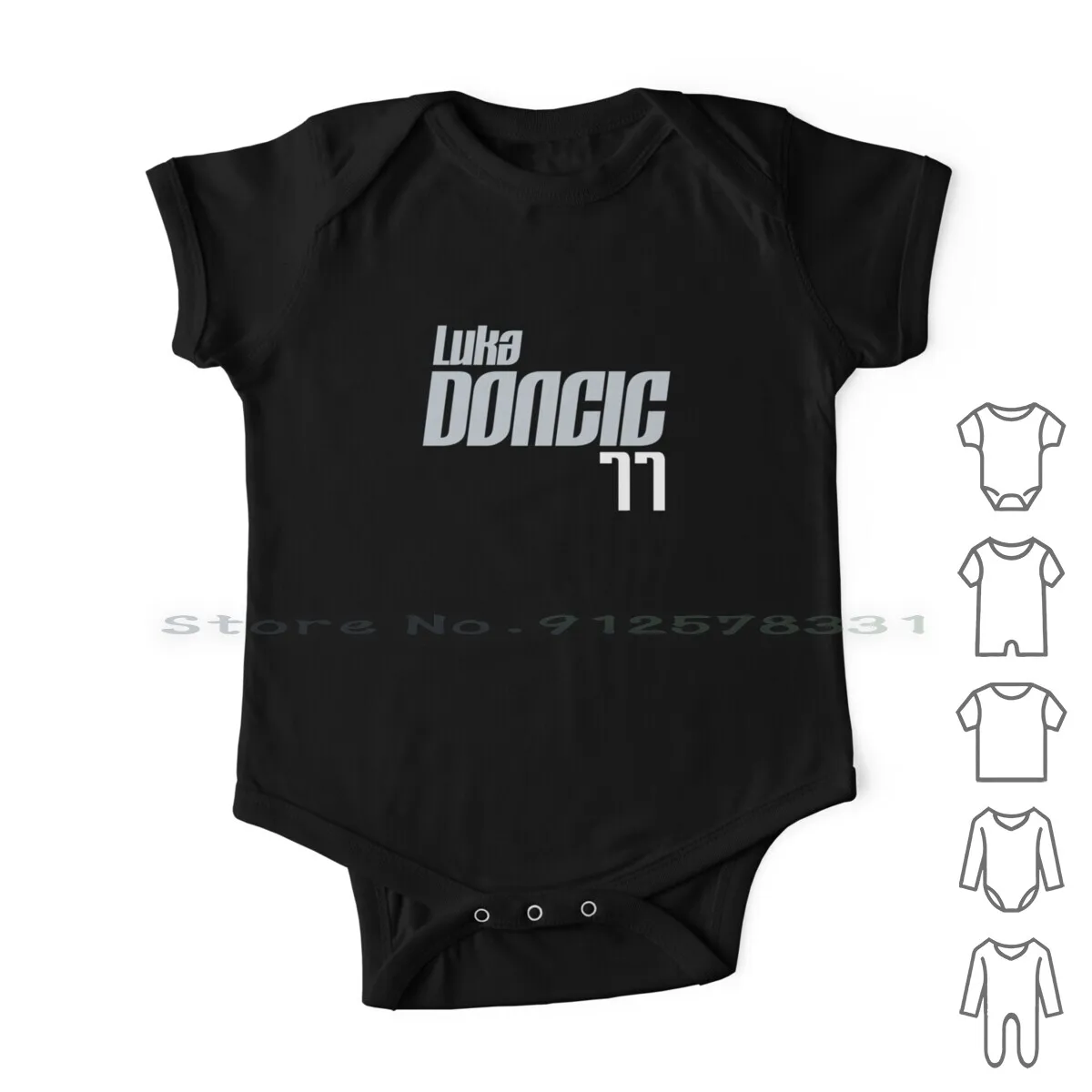 

Doncic 77 Newborn Baby Clothes Rompers Cotton Jumpsuits Dallas Basketball Luka Magic Doncic Maverick Usa America Texas