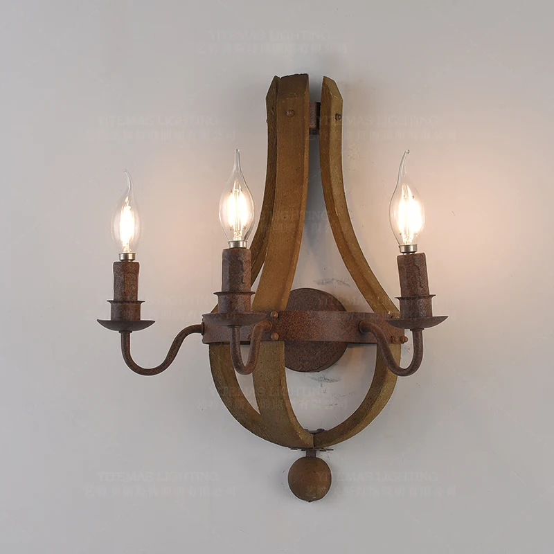 Деревенская люстра старинный деревянный подвесной светильник s Скандинавская