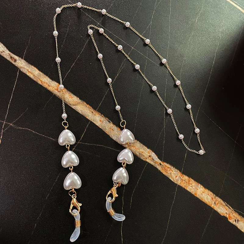 

2021 Pearl Series Mask Rope Glasses Chain Multi-purpose Accessories Handmade Mask Decoration Necklace Sunglasses Neck Cord