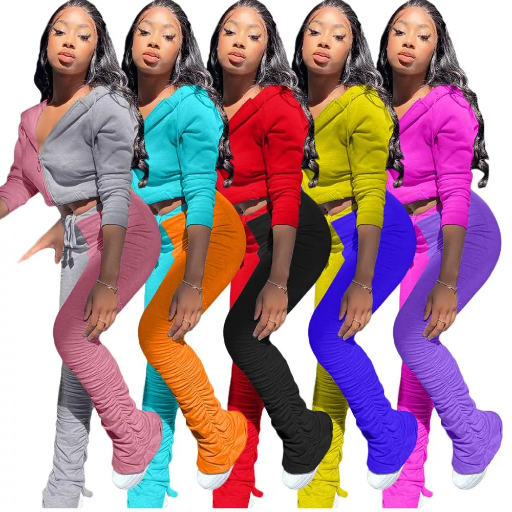 Осенняя цветная толстовка с капюшоном комплект из двух предметов спортивный