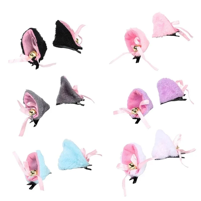

Cosplay Bunny Ear Hair clips for Women Girls Headwear Hairpins Headdress Lolita Hairclips Party Costume Hair Accessories