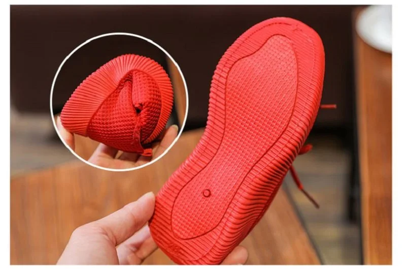 Спортивная обувь для мальчиков и девочек однотонные Детские кроссовки