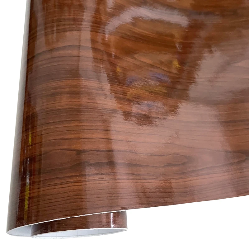 

Глянцевая виниловая пленка с текстурой древесины, самоклеящаяся наклейка, наклейка для кухонного шкафа, столешница для мебели и офиса