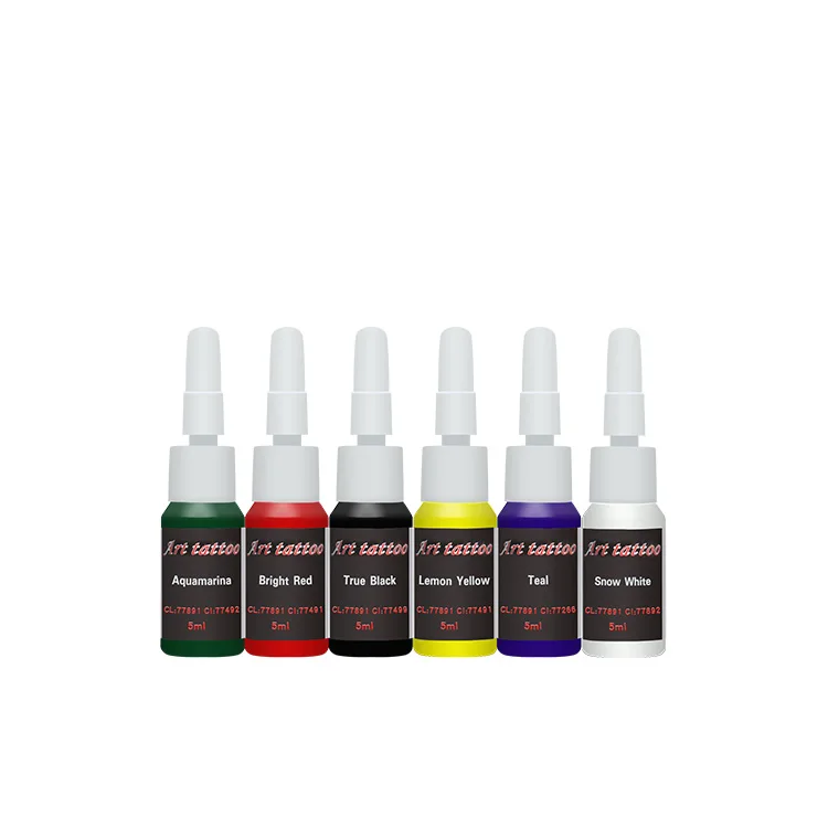 Стартовый комплект татуировки 2 пулемета 6 цветных чернил поставки оборудования