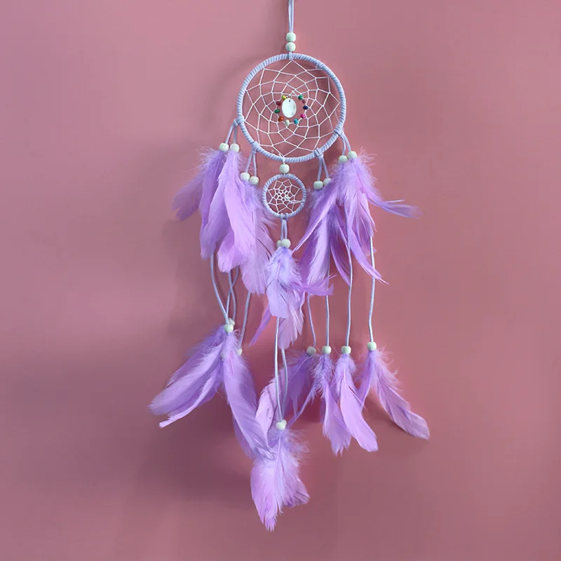 

Sweet Dream Color Feather Dream Catcher Home Decor Hanging Ornaments Children Gift