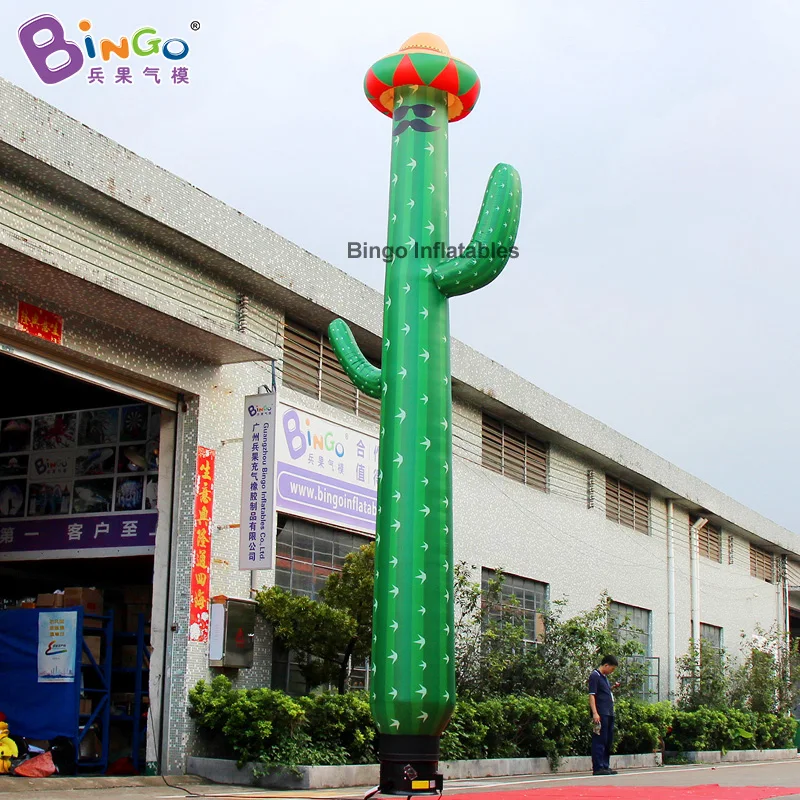 Надувной кактус 20 футов 6 м танцевальный флаг воздушное небо танцевальная трубка