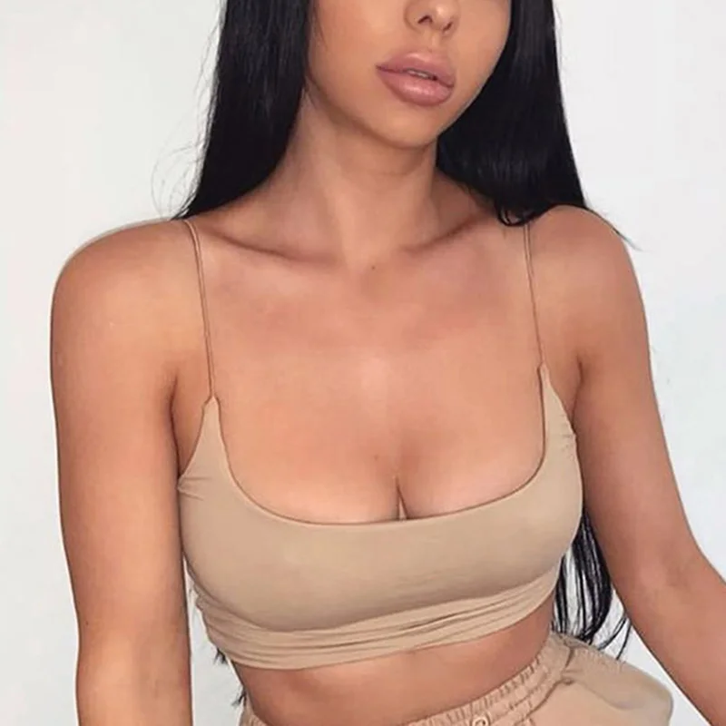 

Sexy Camis Slim Female Sweater Summer Crop Short Sleeveless Cotton Tops Harajuku Solid Crop Sleeveless Shirt Bottoming Tee Tanks