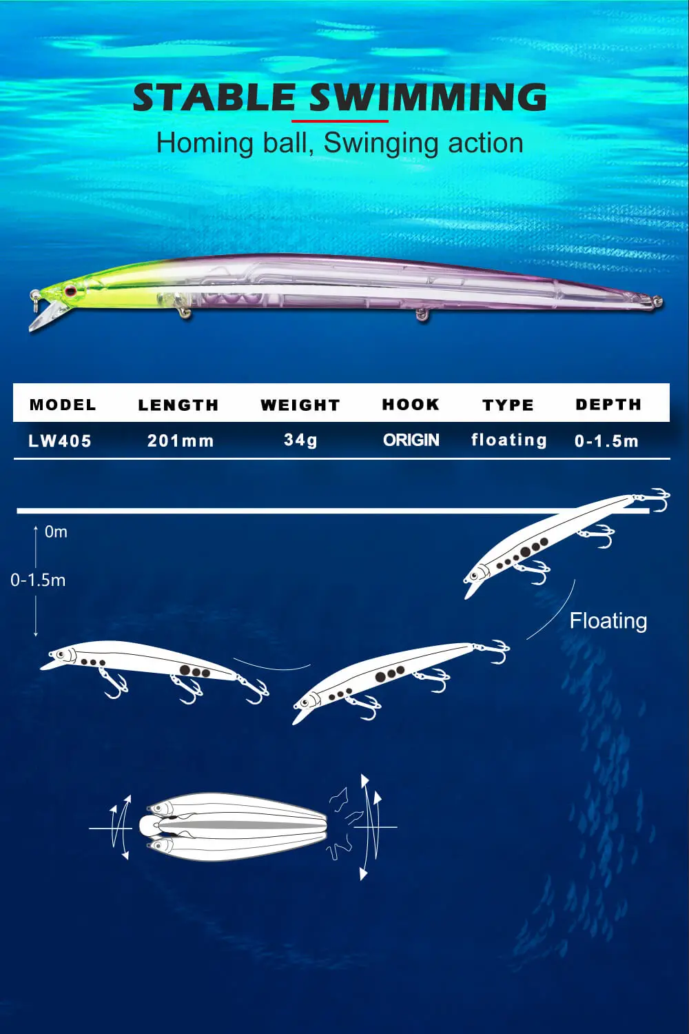 Hunthouse Рыбалка wobber тонкие облегающие гольян приманки жесткие приманки прилив swimbait приманки Щука 210 мм опускается на дно окунь Щука musky