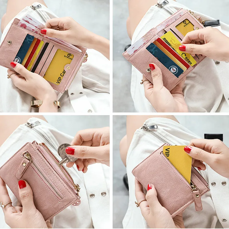 Женский кошелек модные женские короткие кошельки женский многофункциональный