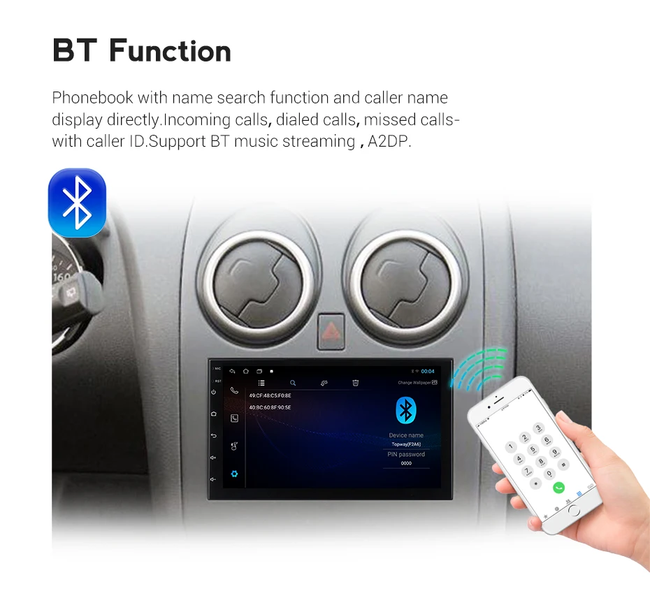 Автомагнитола с IPS экраном мультимедийный плеер для Hyundai Santa Fe 2005-2012 dvd gps-навигация