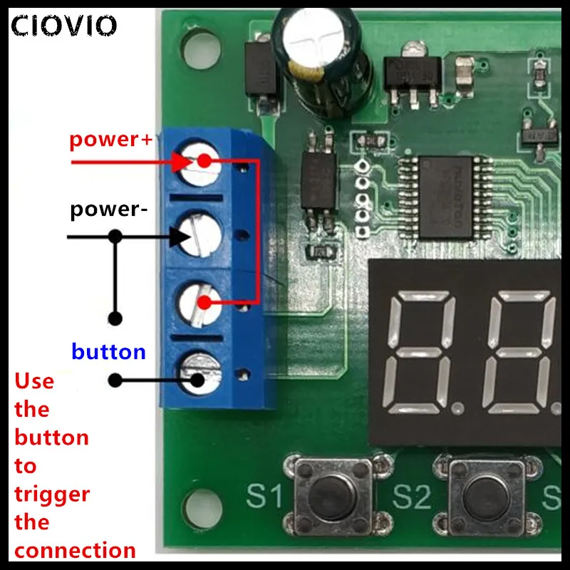 CIOVIO 2 шт. Многофункциональный модуль реле времени задержки импульсный