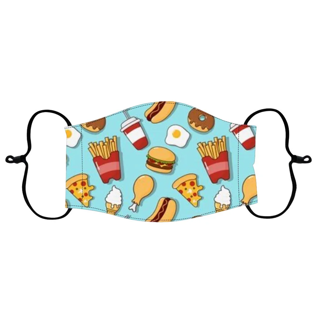 

Children's Cartoon Print Comfortable And Breathable Mask Outdoor Pm2.5 Dustproof Cycling Mask Reusable And Washable Mask#E1